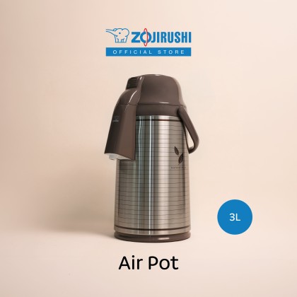 ZOJIRUSHI 3L GLASS LINED AIR POT - VRKE-30E-XS ZOJIRUSHI 3L GLASS LINED AIR POT - VRKE-30E-XS