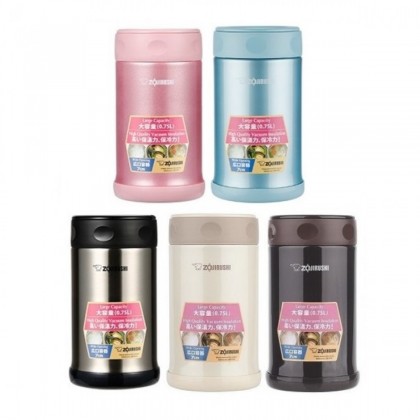 ZOJIRUSHI 0.75L S/S FOOD JAR - SW-FCE-75 ZOJIRUSHI 0.75L S/S FOOD JAR - SW-FCE-75