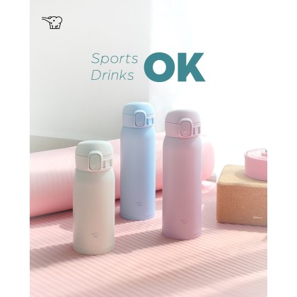 ZOJIRUSHI 0.36L/0.48L S/S ONE TOUCH FLIP-OPEN MUG - SM-WS-36/48