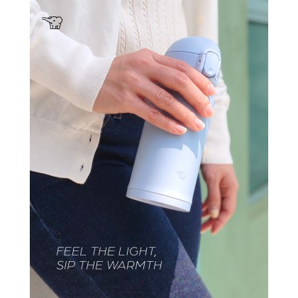 ZOJIRUSHI 0.36L/0.48L S/S ONE TOUCH FLIP-OPEN MUG - SM-WS-36/48