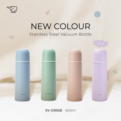 ZOJIRUSHI 0.5L S/S BOTTLE WITH CUP - SV-GR-50 ZOJIRUSHI 0.5L S/S BOTTLE WITH CUP - SV-GR-50