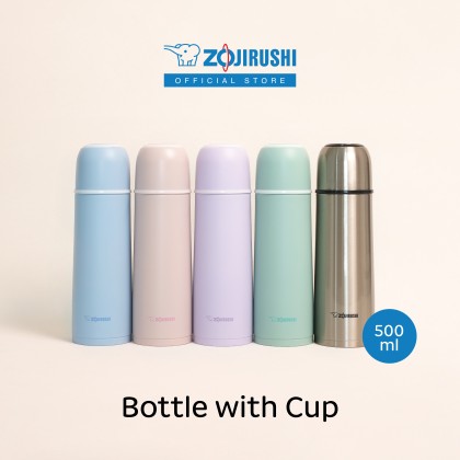 ZOJIRUSHI 0.5L S/S BOTTLE WITH CUP - SV-GR-50 ZOJIRUSHI 0.5L S/S BOTTLE WITH CUP - SV-GR-50