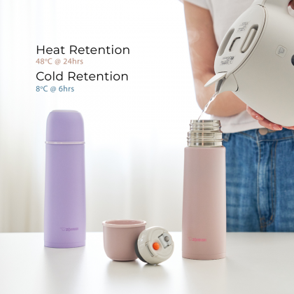 ZOJIRUSHI 0.5L S/S BOTTLE WITH CUP - SV-GR-50 ZOJIRUSHI 0.5L S/S BOTTLE WITH CUP - SV-GR-50