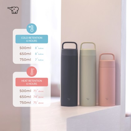 ZOJIRUSHI 0.5L/0.65L/0.75L S/S TWIST OPEN MUG - SM-RS50/RS65/RB75E