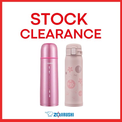 ZOJIRUSHI 0.48L/0.5L S/S ONE TOUCH FLIP-OPEN MUG & BOTTLE WITH CUP - SM-SK-48EMM/SV-GR-50 ZOJIRUSHI 0.48L/0.5L S/S ONE TOUCH FLIP-OPEN MUG & BOTTLE WITH CUP - SM-SK-48EMM/SV-GR-50