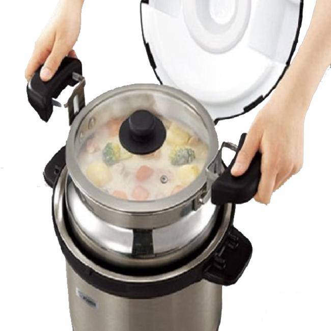 ZOJIRUSHI 6L/8L STAINLESS STEEL THERMAL VACUUM COOKING POT SNXAEXA
