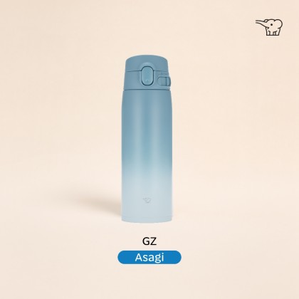 ZOJIRUSHI 0.60L/0.95L S/S ONE TOUCH FLIP-OPEN MUG - SM-VH-60/95