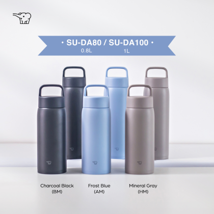 ZOJIRUSHI 0.8L/1.0L S/S TWIST OPEN MUG - SU-DA80/100 ZOJIRUSHI 0.8L/1.0L S/S TWIST OPEN MUG - SU-DA80/100