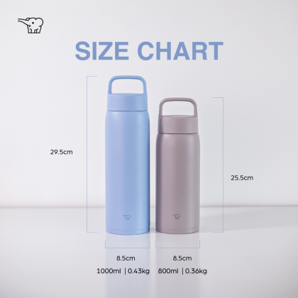 ZOJIRUSHI 0.8L/1.0L S/S TWIST OPEN MUG - SU-DA80/100 ZOJIRUSHI 0.8L/1.0L S/S TWIST OPEN MUG - SU-DA80/100