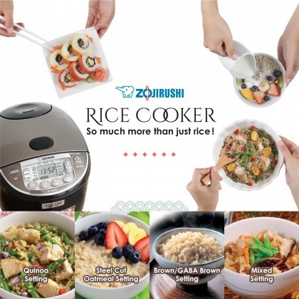 ZOJIRUSHI 1L/1.8L MICOM RICE COOKER & WARMER - NL-GAQ10/18