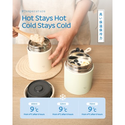 ZOJIRUSHI S/S Food Jar (0.4L/0.52L/0.75L) SW-LA-40/52H/75H