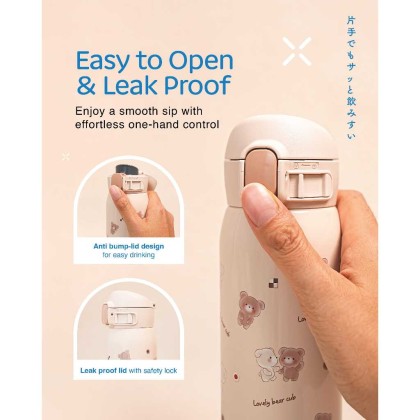 ZOJIRUSHI 0.48L S/S ONE TOUCH FLIP-OPEN MUG - SM-WJ/WN48