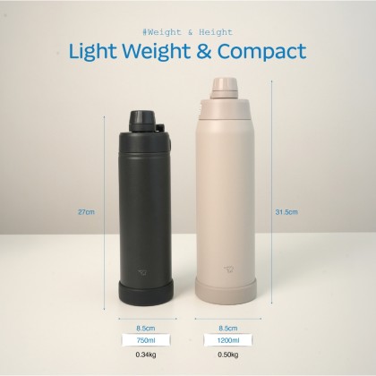 ZOJIRUSHI 0.75L/ 1.2L COOL BOTTLE  - SD-KA75H/120H