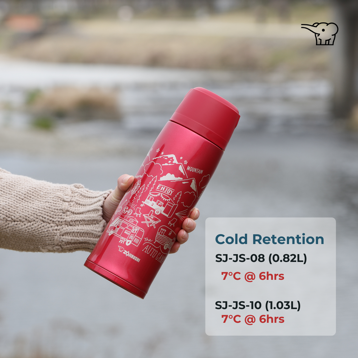 ZOJIRUSHI 1.03L BOTTLE WITH CUP - SJ-JS-10